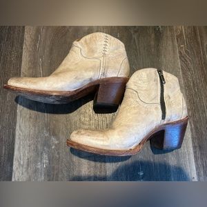 Women’s Lucchese Cream Colored Bootie